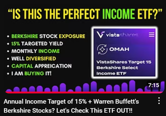 Annual Income Target of 15% and Warren Buffetts Berkshire Stocks? Lets Check This ETF OUT!!